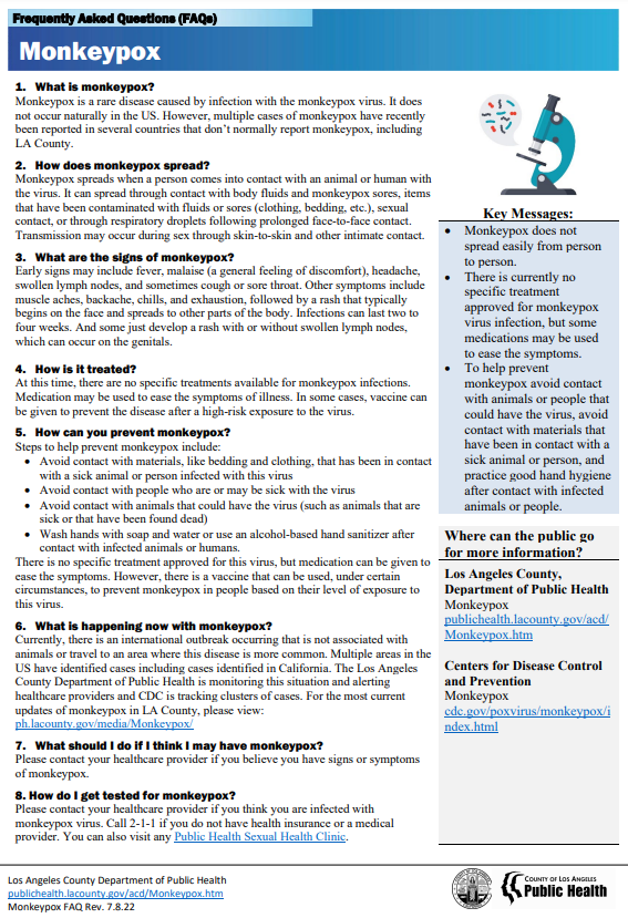 Mpox FAQ