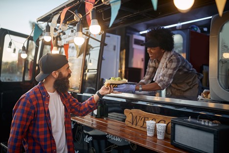 Picture of a food truck on moderate risk