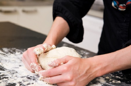 Kneading dough